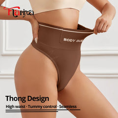 Seamless High Waist Shaper Thong for Women – Tummy Control Slimming Panties - Fashion Couture