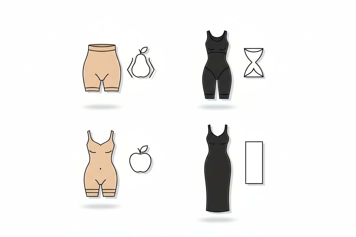 Shapewear for every body shape UK guide — pear, apple, hourglass, rectangle and plus size — Fashion Couture
