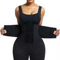 Fashion Couture women's elastic waist support belt for wellness and fitness, shown wrapped around a woman's waist.