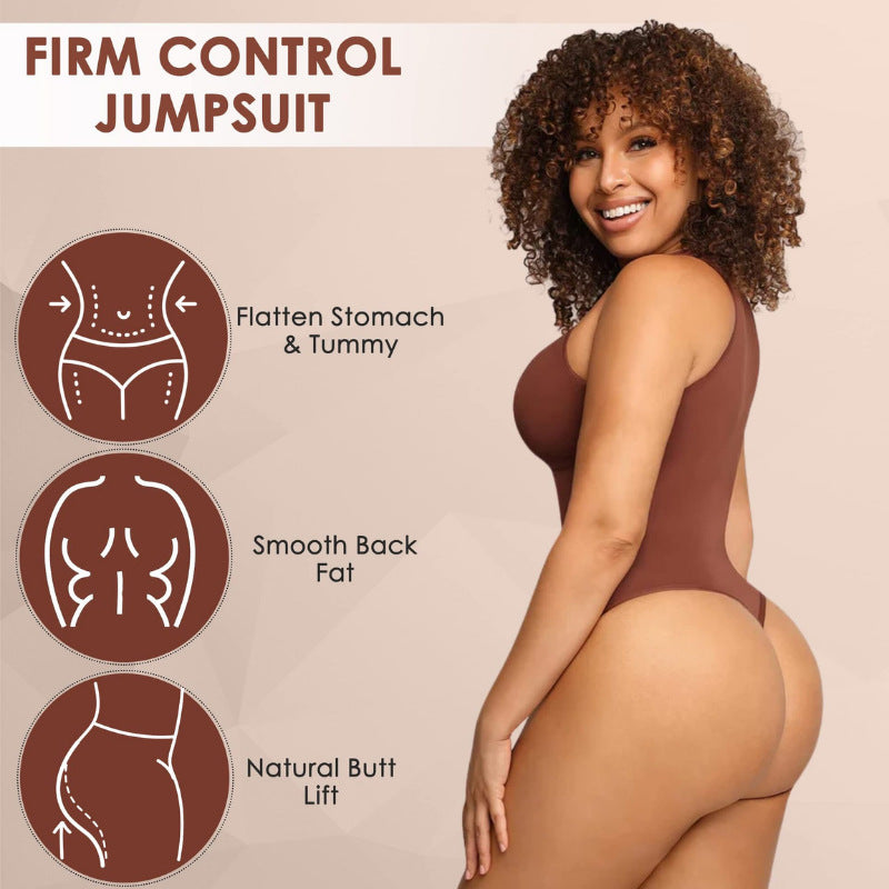 Fashion Couture seamless open body shaping suit with tummy control, designed for all-day comfort and a smooth silhouette.