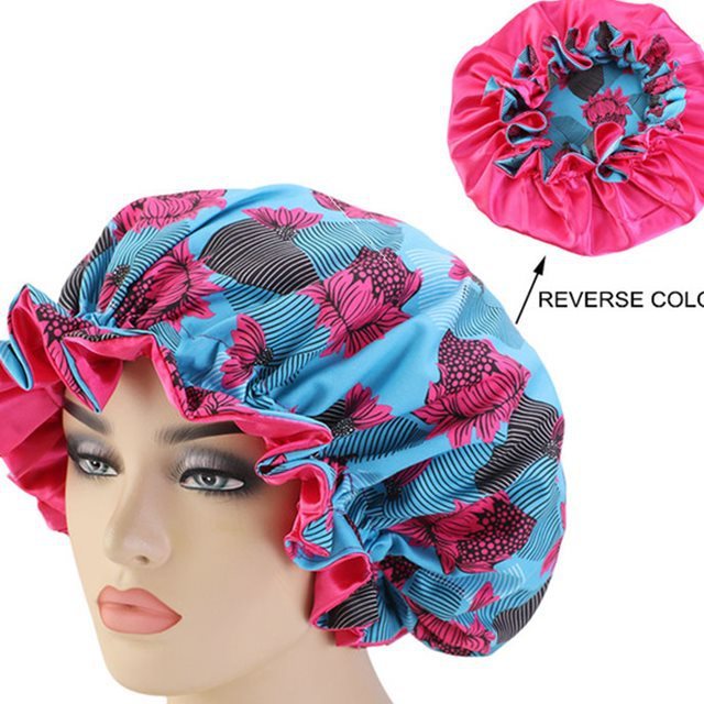 African Pattern Ankara Print Bonnet Women Night Sleep Cap - Fashion Couture