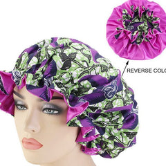 African Pattern Ankara Print Bonnet Women Night Sleep Cap - Fashion Couture