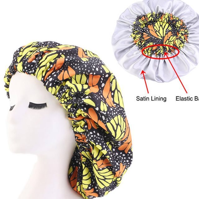African Pattern Ankara Print Bonnet Women Night Sleep Cap - Fashion Couture