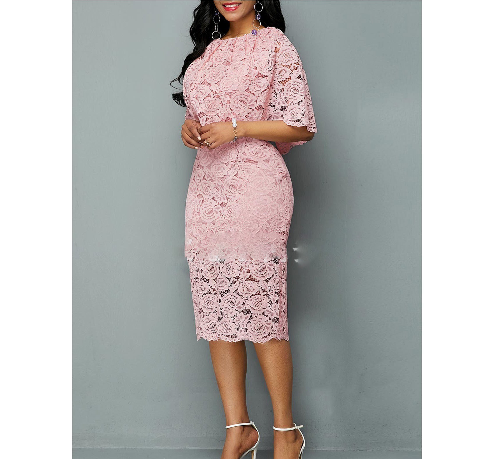 MD African Lace Dresses For Women Fashion New Africa Sexy Wedding Outfit 4XL 5XL Plus Size Maxi Dress Dashiki Ankara Robe - Fashion Couture