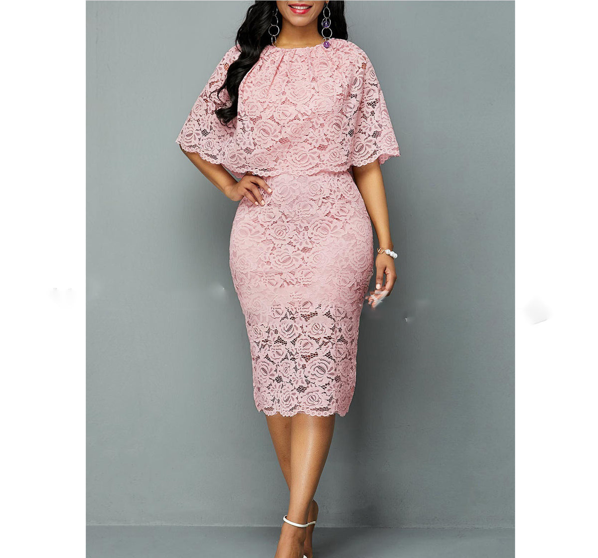 MD African Lace Dresses For Women Fashion New Africa Sexy Wedding Outfit 4XL 5XL Plus Size Maxi Dress Dashiki Ankara Robe - Fashion Couture