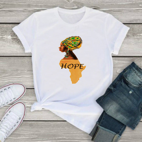 Ahuofe African Map T shirt - Fashion Couture
