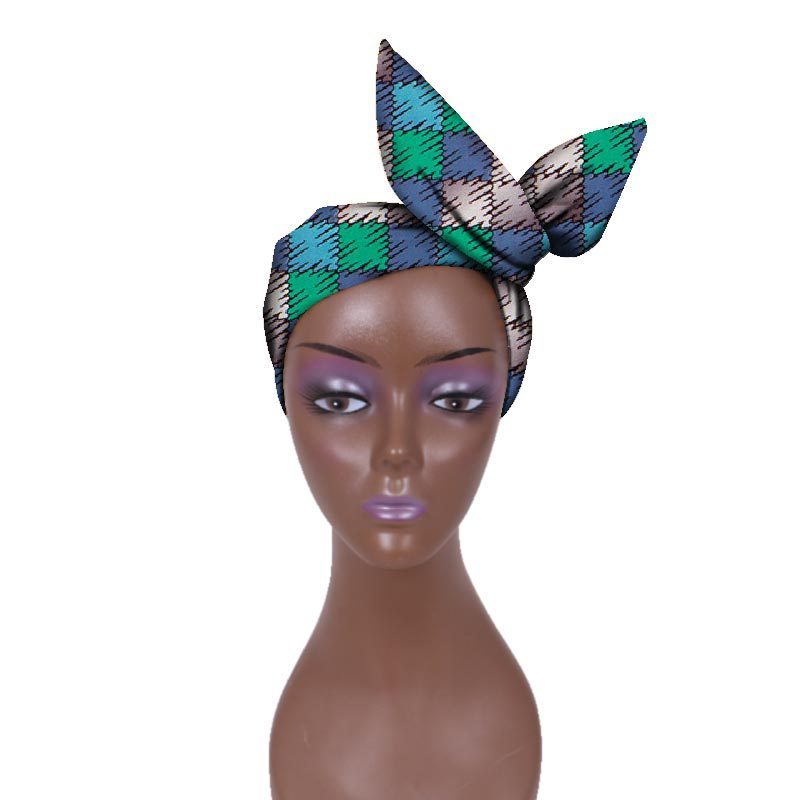 European And American Women's Batik Cloth Hair Band Ankara Fabric Hair Ring - Fashion Couture