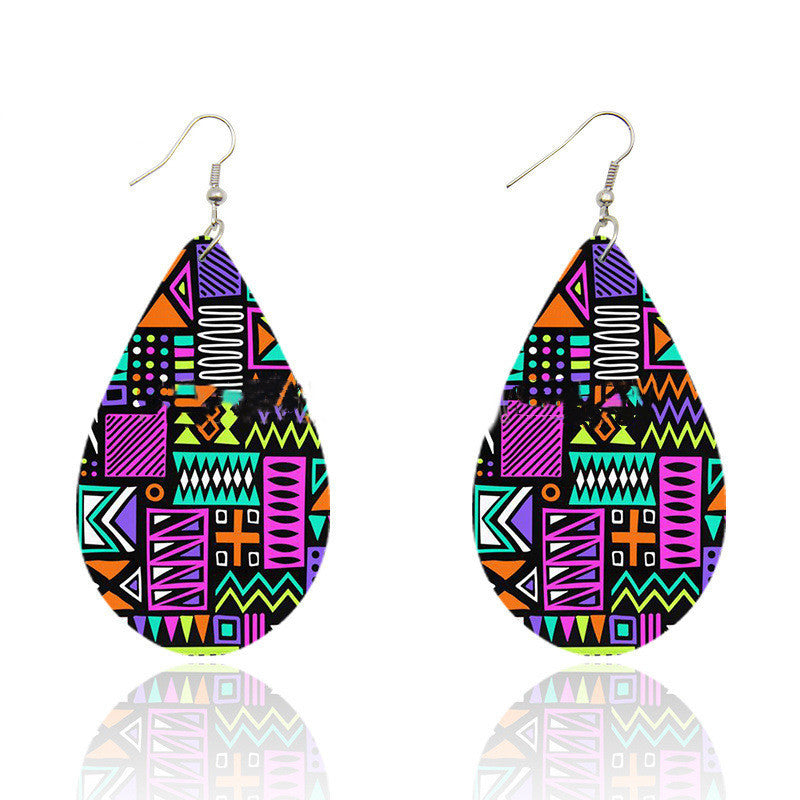 Bohemian Ankara Headband Print Earrings - Fashion Couture