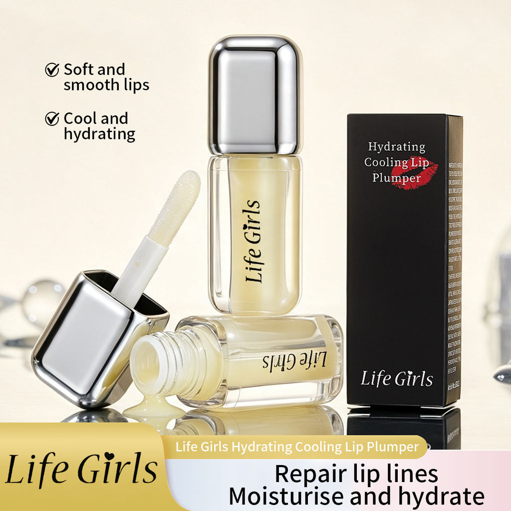 Hydrating Cooling Lip Plumper Gloss – Non-Sticky, High-Shine & Long-Lasting