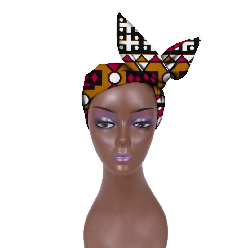 European And American Women's Batik Cloth Hair Band Ankara Fabric Hair Ring - Fashion Couture