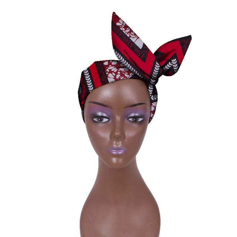 European And American Women's Batik Cloth Hair Band Ankara Fabric Hair Ring - Fashion Couture