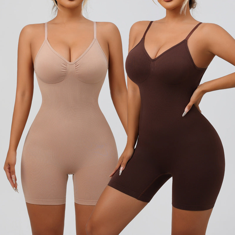 Fashion Couture seamless corset bodysuit with waist cinching and tummy control, designed as shapewear for women.