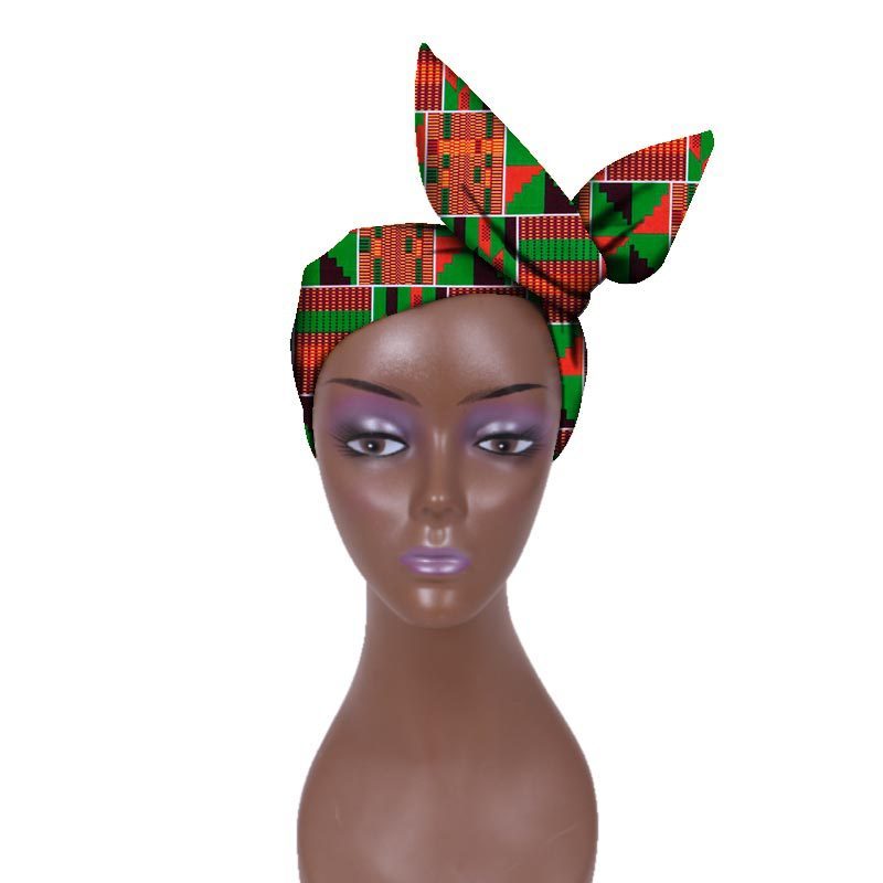European And American Women's Batik Cloth Hair Band Ankara Fabric Hair Ring - Fashion Couture
