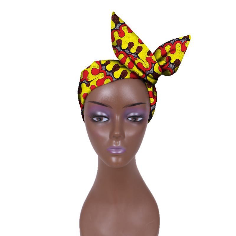 European And American Women's Batik Cloth Hair Band Ankara Fabric Hair Ring - Fashion Couture