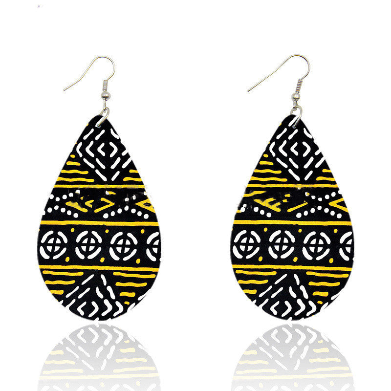 Bohemian Ankara Headband Print Earrings - Fashion Couture