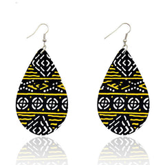 Bohemian Ankara Headband Print Earrings - Fashion Couture