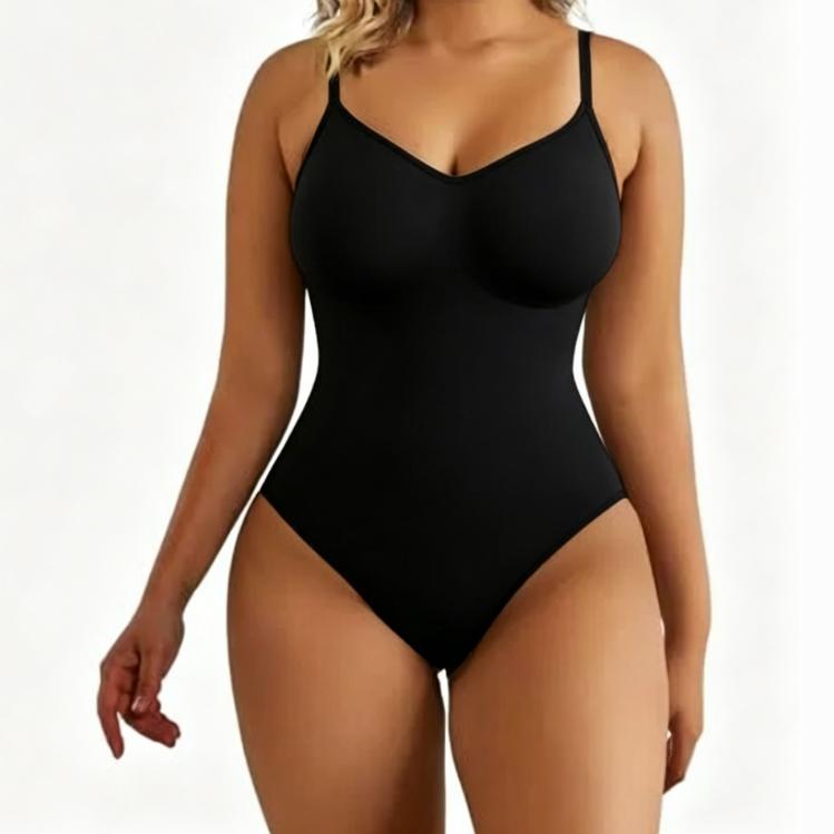 Fashion Couture women's sculpting shapewear with tummy control and butt lift for all-day comfort, shown on a model.