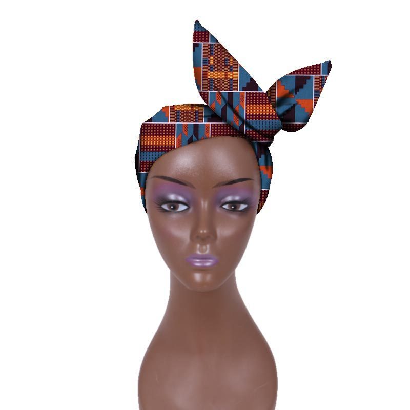 European And American Women's Batik Cloth Hair Band Ankara Fabric Hair Ring - Fashion Couture