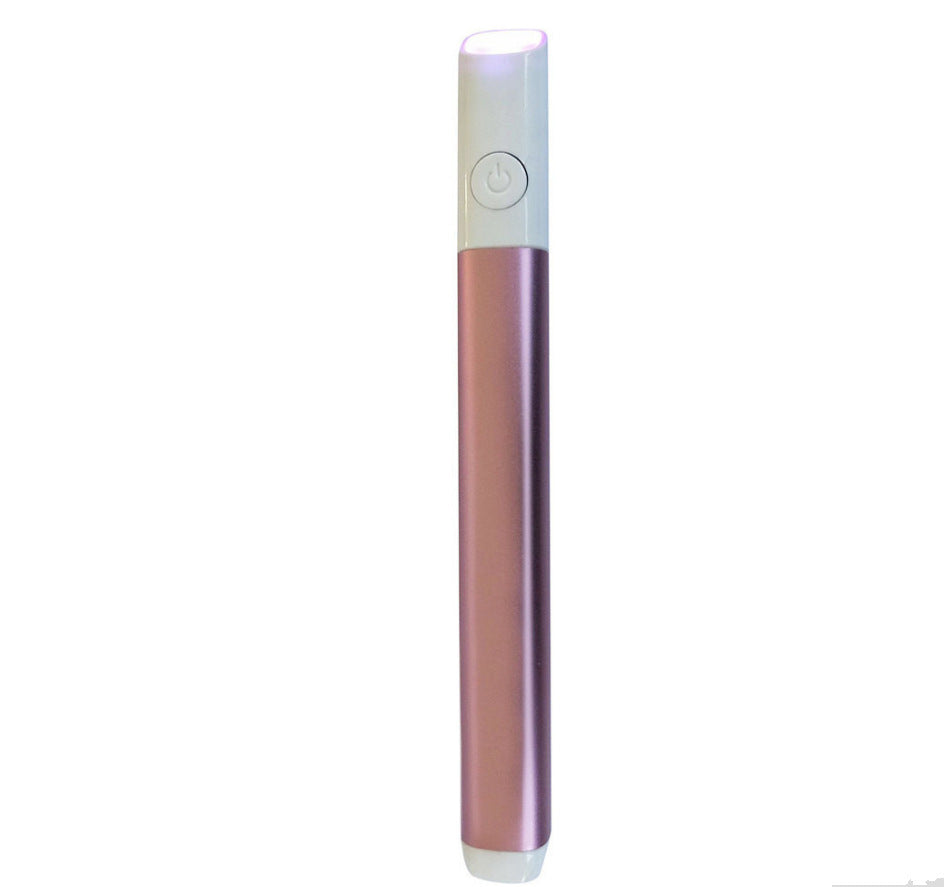 Fashion Couture LED Acne Treatment Pen with red and blue light therapy for clearer skin, shown in a close-up image.