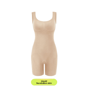 Fashion Couture body sculpting shapewear suit with abdominal support and butt lift design, made for shaping and contouring.