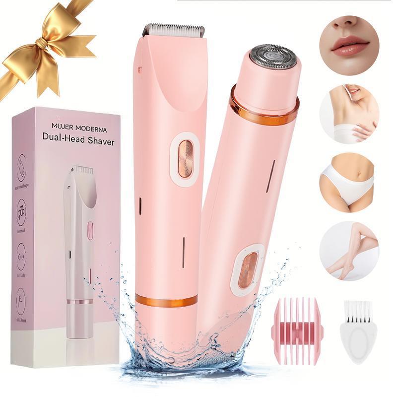 Double-Head Electric Hair Remover | IPX7 Waterproof, USB Rechargeable