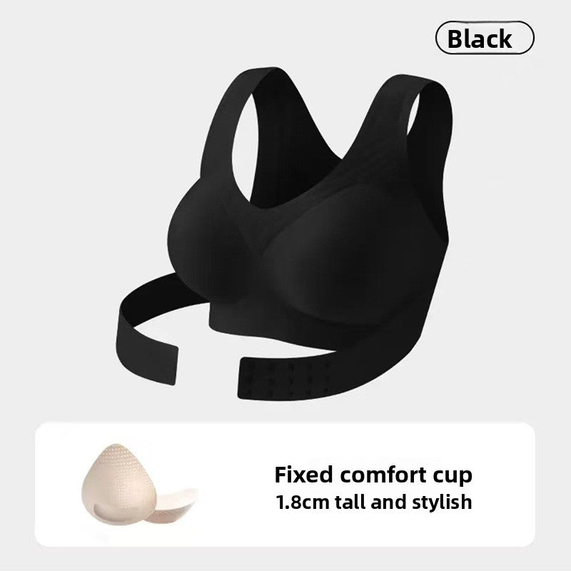 Fashion Couture posture correcting sports bra with seamless back support, designed to prevent sagging and enhance comfort during activity.