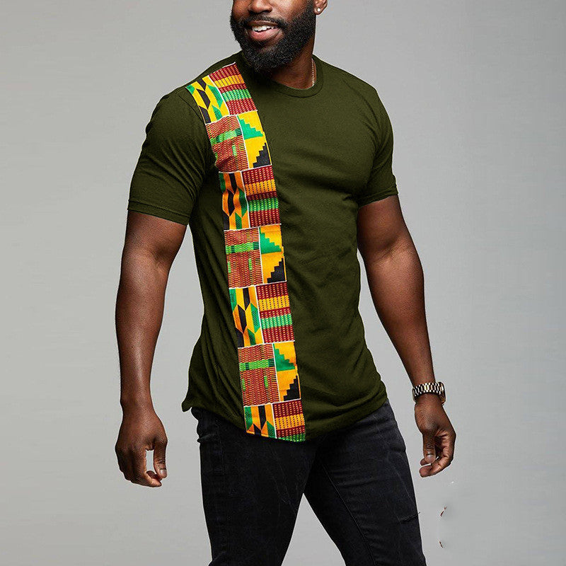 T-SHIRT WAX<br>MOTIF ANKARA KENTE - Fashion Couture
