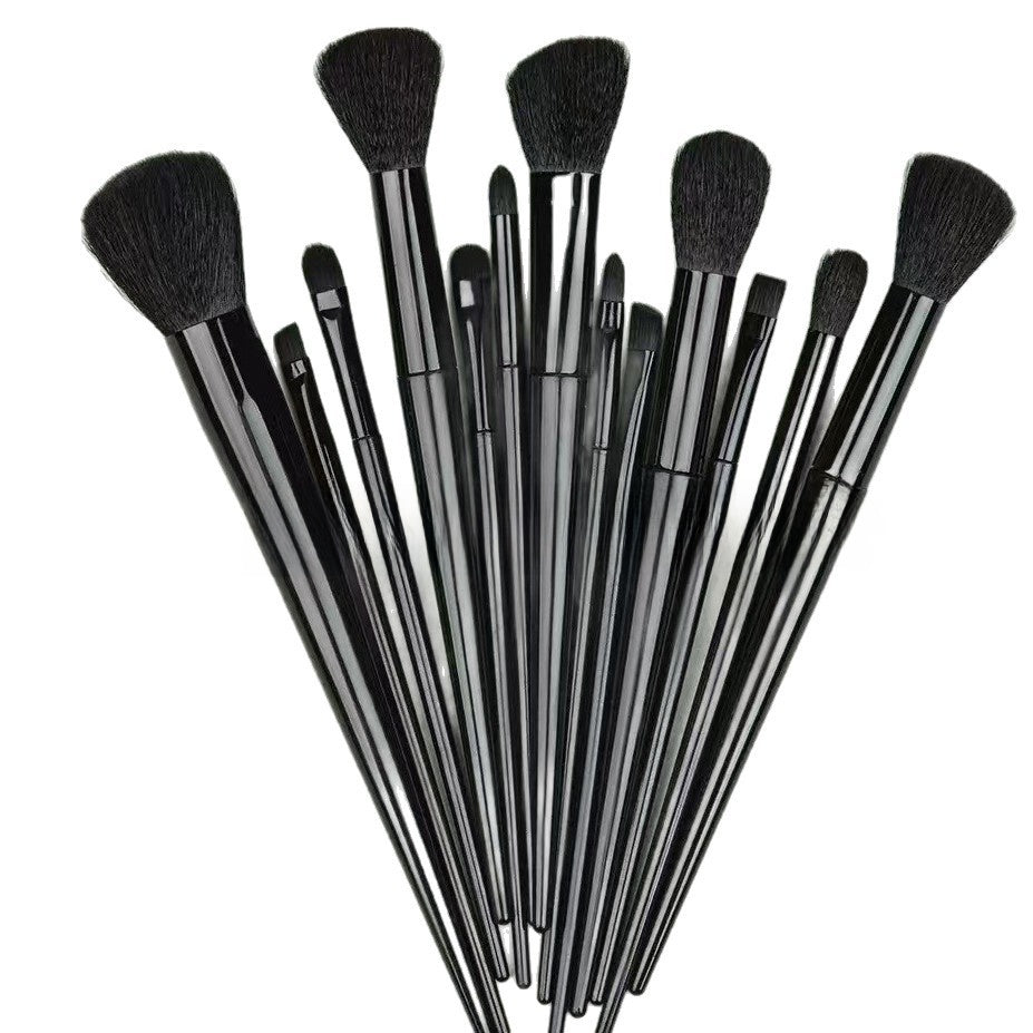 13-Piece Makeup Brush Set – Powder, Blush, Eyeshadow & Lip Brushes | Synthetic Fibres, 5 Colour Options