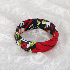 African Ethnic Style Bangle Bracelet, Ankara Jewelry, Africa - Fashion Couture