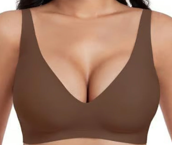 Seamless Wireless Comfort Bra by Fashion Couture, shapewear with smooth, invisible under clothing design and supportive fit.