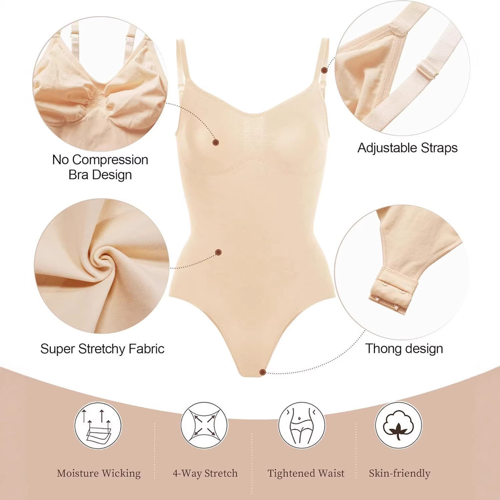 Fashion Couture women's shapewear with tummy control and butt lift, designed for all-day comfort and shaping.