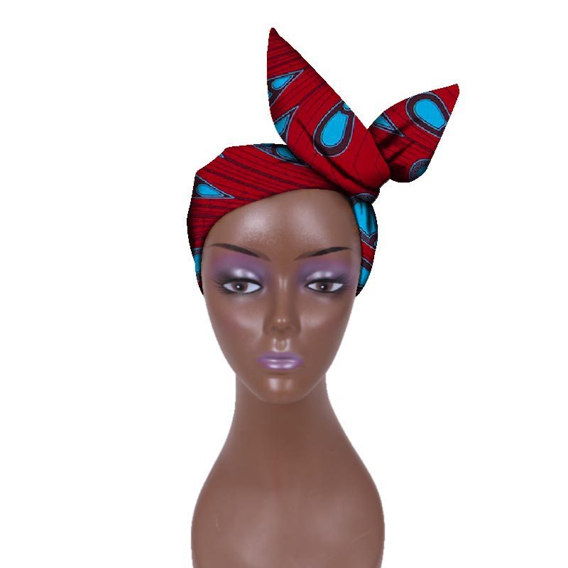 European And American Women's Batik Cloth Hair Band Ankara Fabric Hair Ring - Fashion Couture