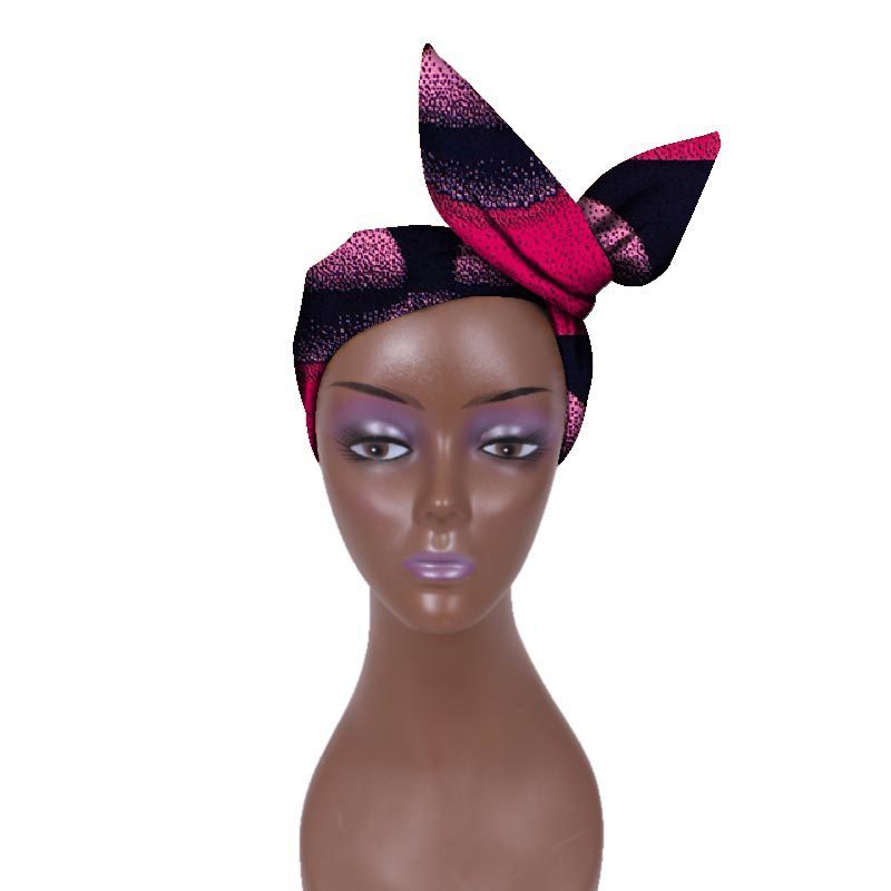 European And American Women's Batik Cloth Hair Band Ankara Fabric Hair Ring - Fashion Couture