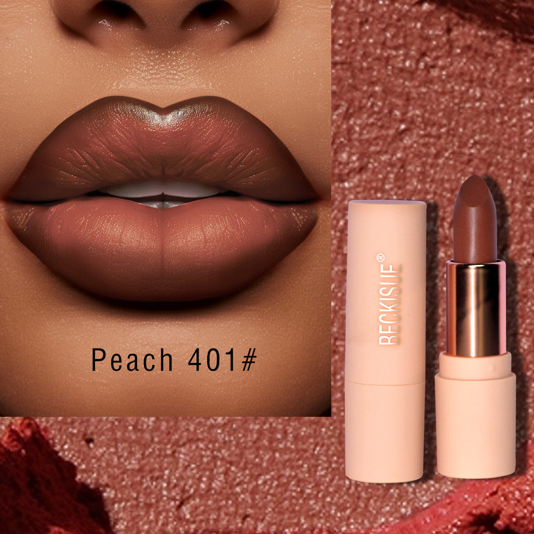 Nude Semi-Matte Lipstick – Long-Lasting Waterproof Formula | 12 Shades, 3.6g