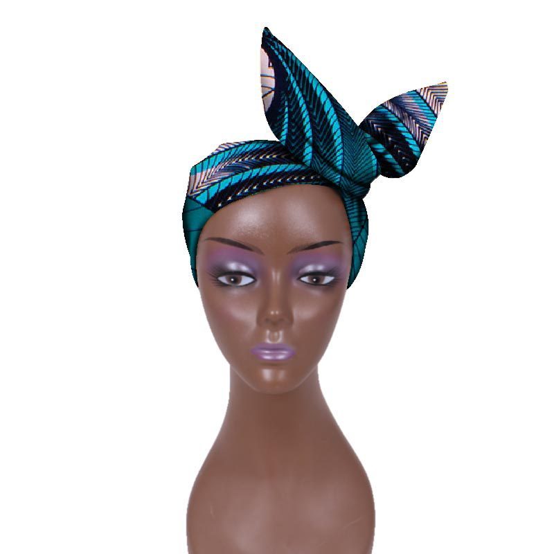 European And American Women's Batik Cloth Hair Band Ankara Fabric Hair Ring - Fashion Couture