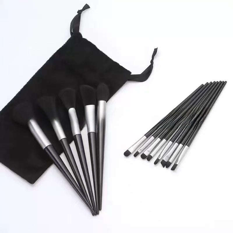13-Piece Makeup Brush Set – Powder, Blush, Eyeshadow & Lip Brushes | Synthetic Fibres, 5 Colour Options