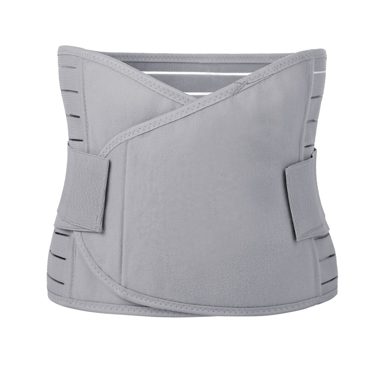 Fashion Couture adjustable waist trainer belt for postpartum abdominal support and posture correction, shown on a model.