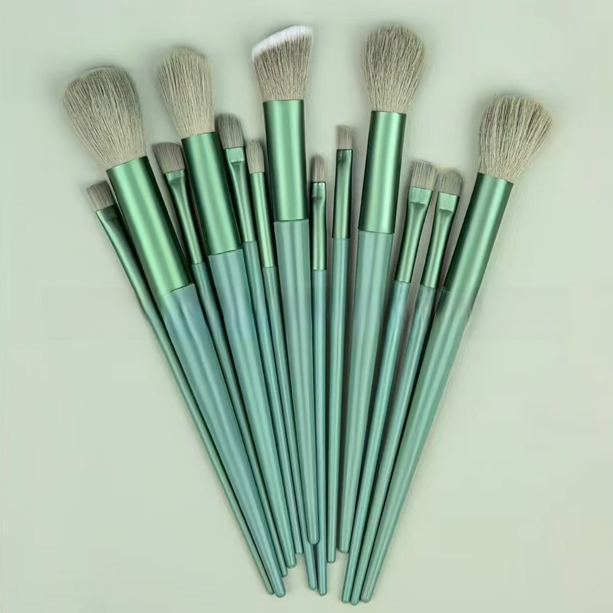 13-Piece Makeup Brush Set – Powder, Blush, Eyeshadow & Lip Brushes | Synthetic Fibres, 5 Colour Options