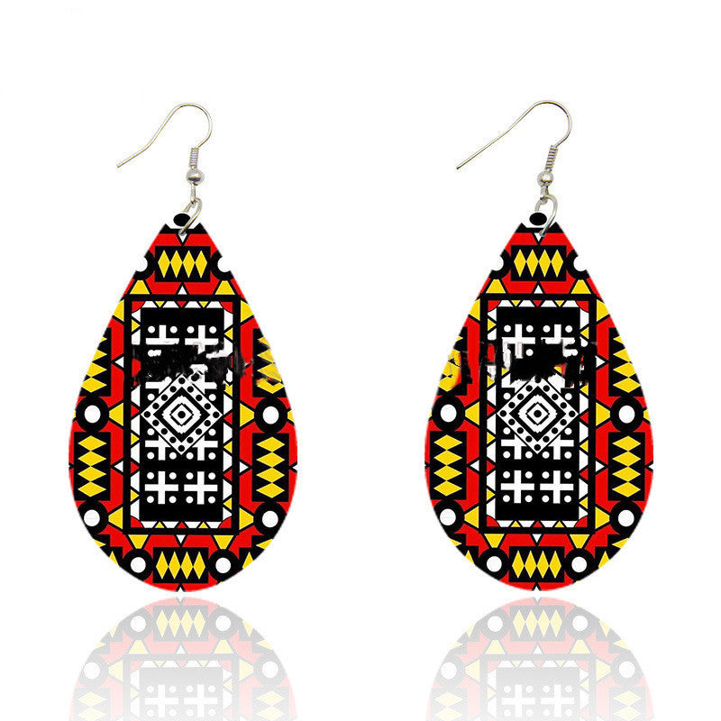 Bohemian Ankara Headband Print Earrings - Fashion Couture
