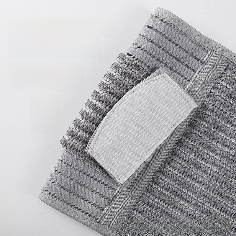 Bamboo charcoal waist trainer belt from Fashion Couture, breathable postpartum abdominal support shapewear, shown on a model.