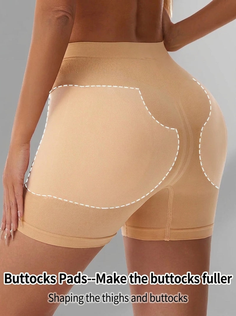 Fashion Couture hip pad shaper panty with instant hourglass curves and butt enhancement, available in S–XXXL.