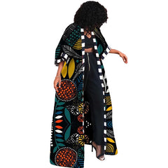 Hauwa Kimono Long Dress - Fashion Couture