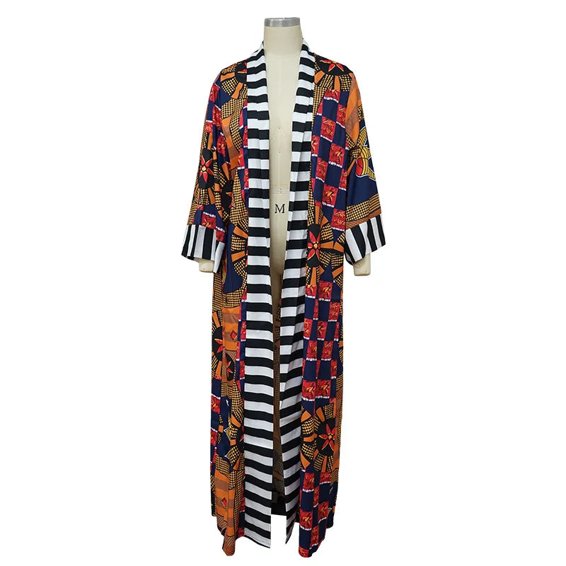 Hauwa Kimono Long Dress - Fashion Couture