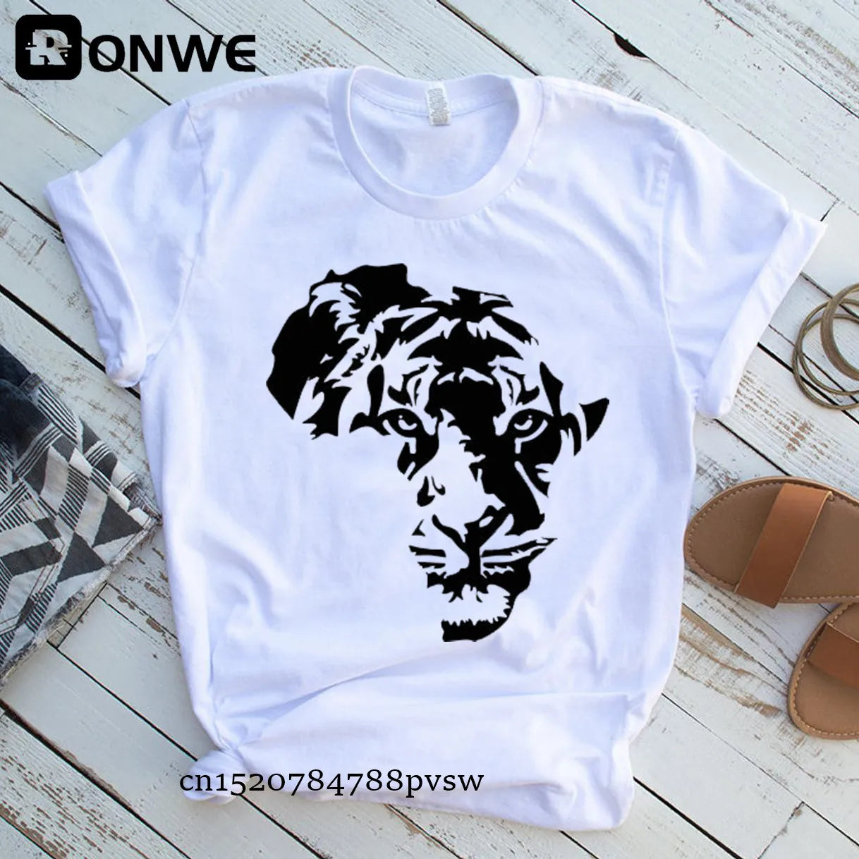 Africa Map Graphic Women T-shirts 2021 Summer Harajuku Female Tops Tee Girl White Printed Clothes Streetwear,Drop Ship - Fashion Couture