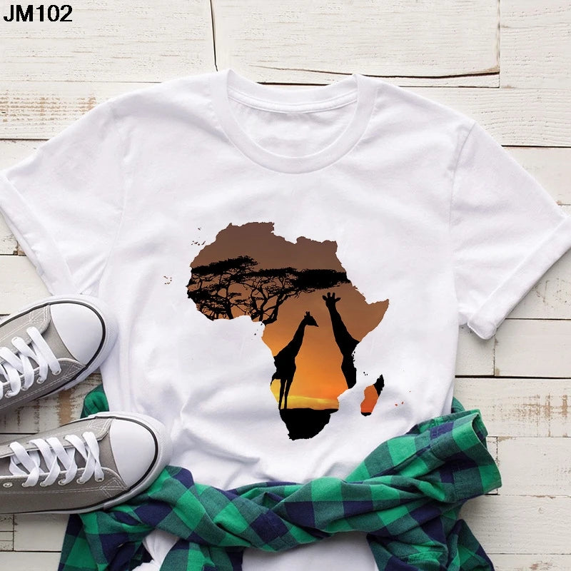 Volta  African Map T-shirt - Fashion Couture