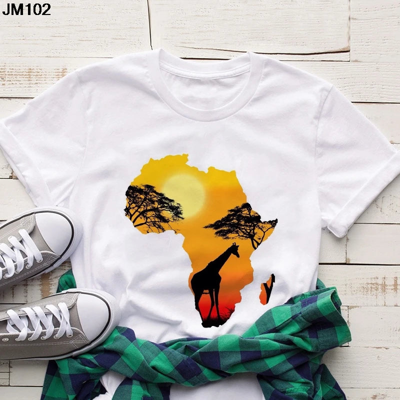 Volta  African Map T-shirt - Fashion Couture