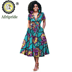 Nhyira Ankara High Waist Dress - Fashion Couture