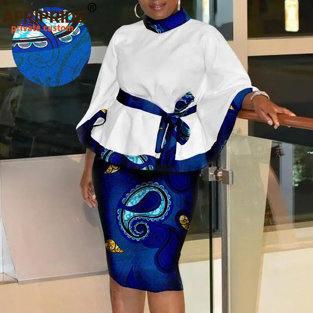 Chioma Batik Shirt and Skirt - Fashion Couture