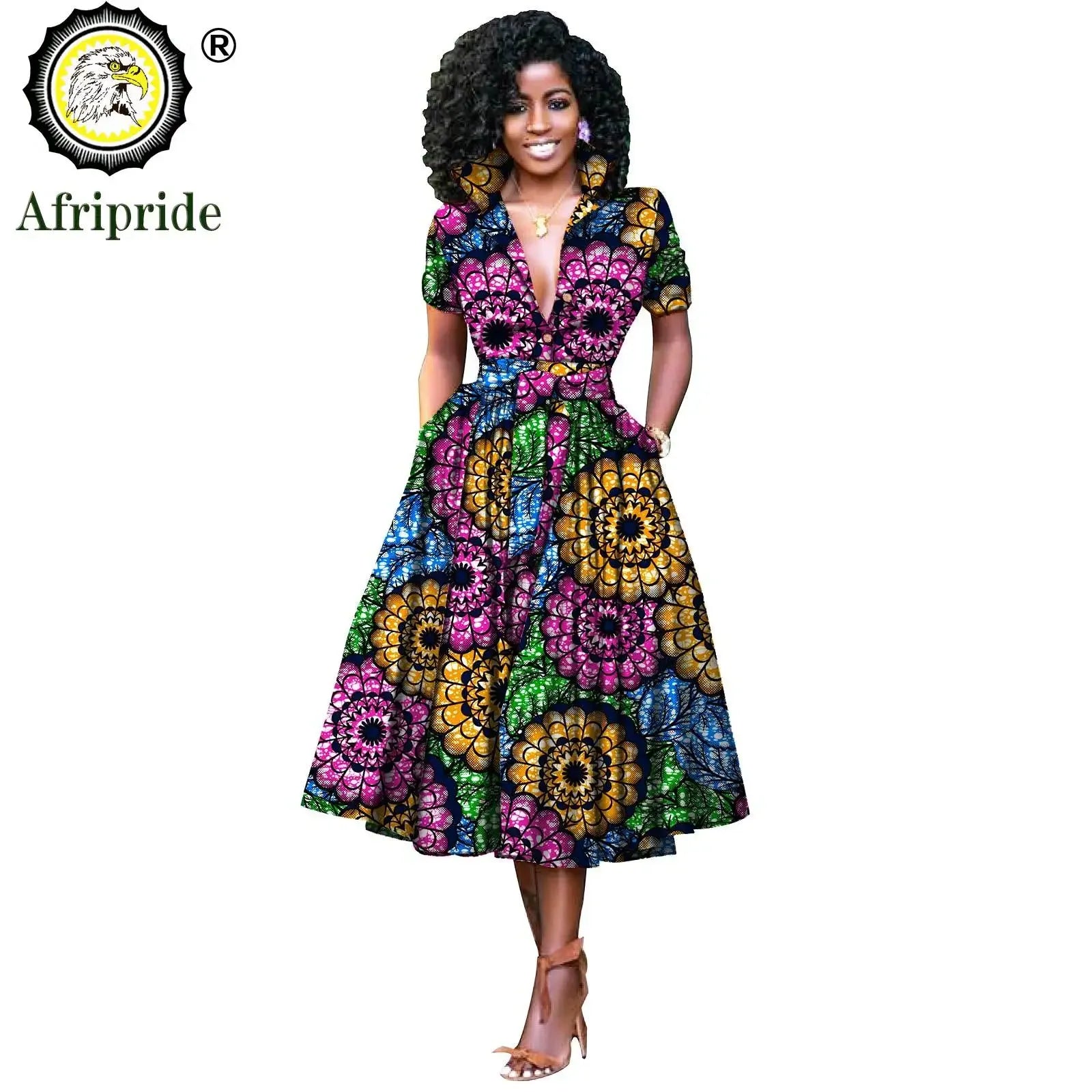 Nhyira Ankara High Waist Dress - Fashion Couture
