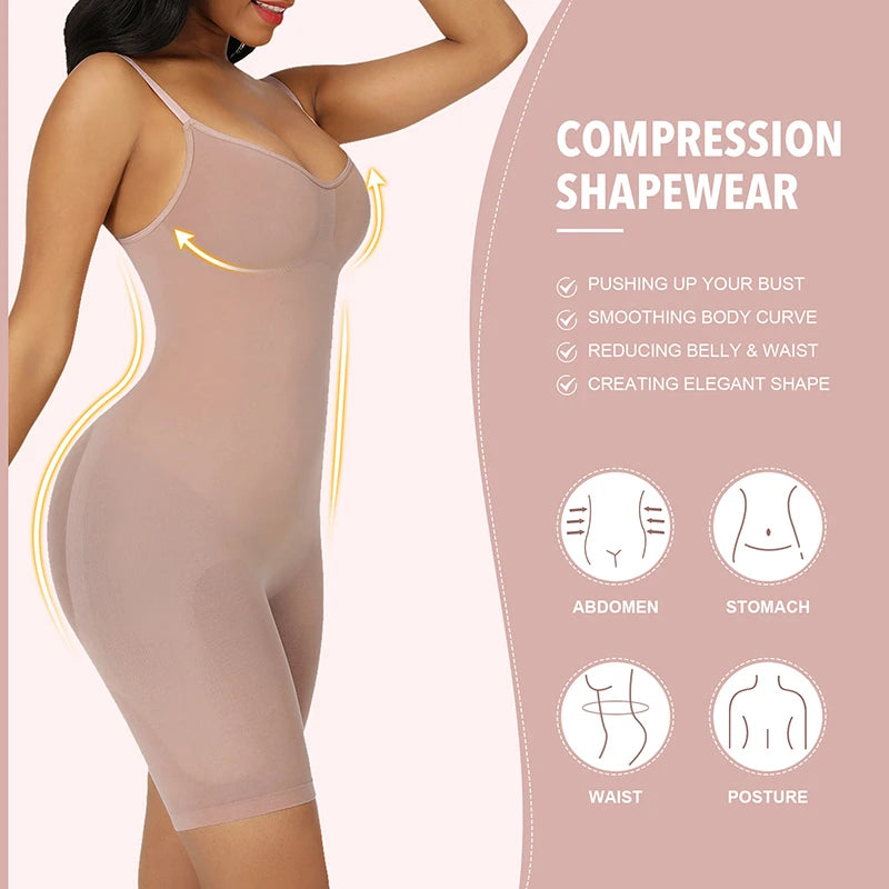 High-Compression Shapewear Bodysuit - Fashion Couture